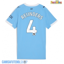 Camisa de time de futebol Manchester City Tijjani Reijnders #4 Replicas 1º Equipamento Feminina 2025-26 Manga Curta